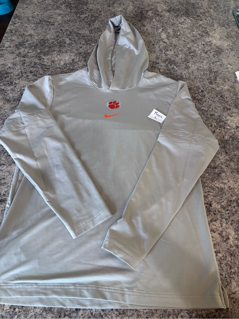 NIKE DRI-FIT Clemson tigers light gray